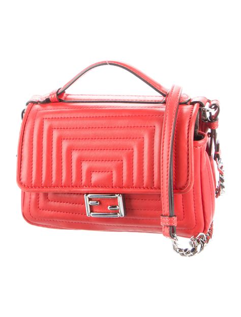 fendi double micro baguette peony|Fendi baguette bag.